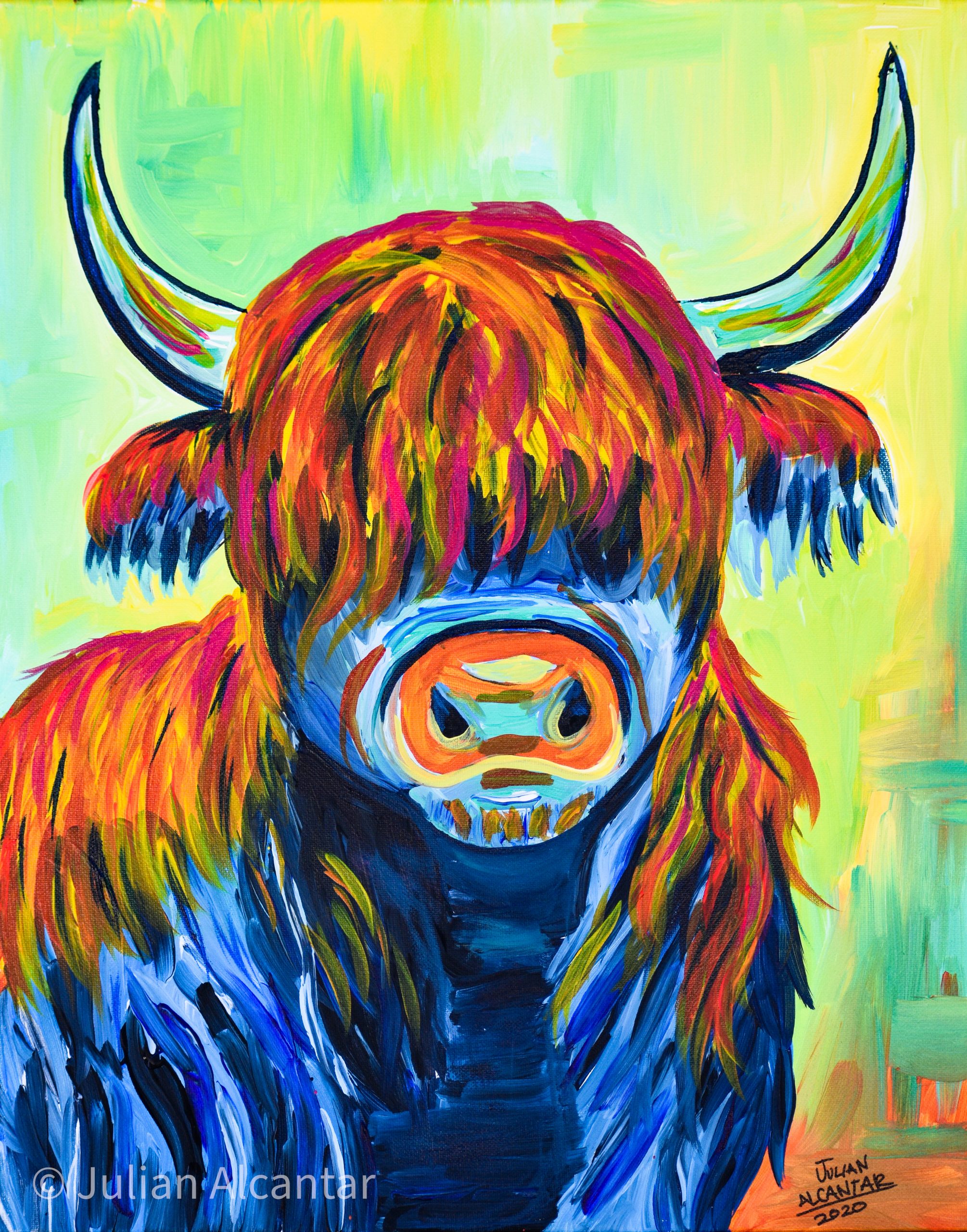 Highland Cow (Abstract Wall Decor) - Image 2