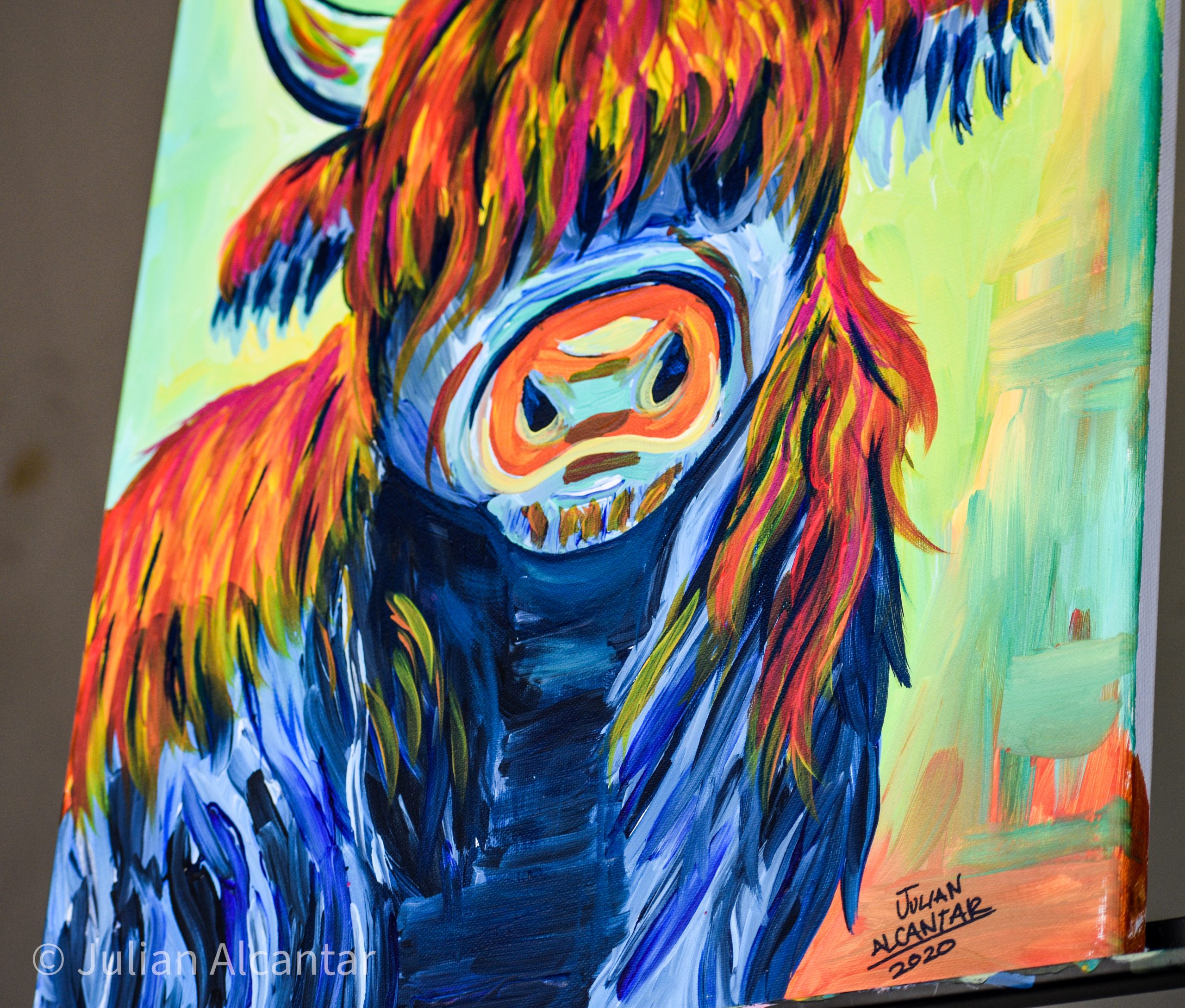 Highland Cow (Abstract Wall Decor) - Image 3