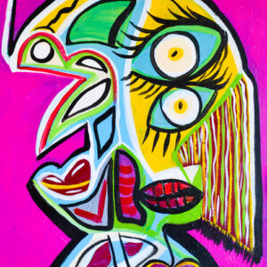 Me And My Two Mouths - Abstract Wall Art